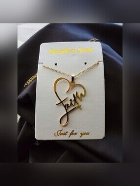 "FAITH" Stainless Steel Necklace